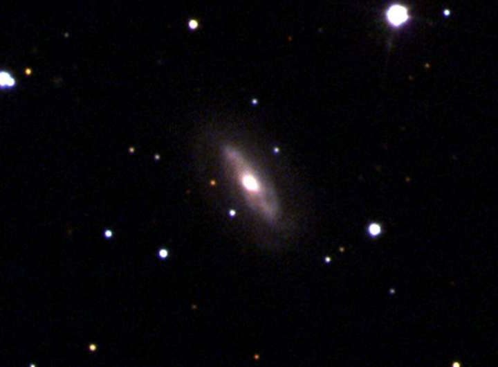 Astronomers detect a black hole on the move