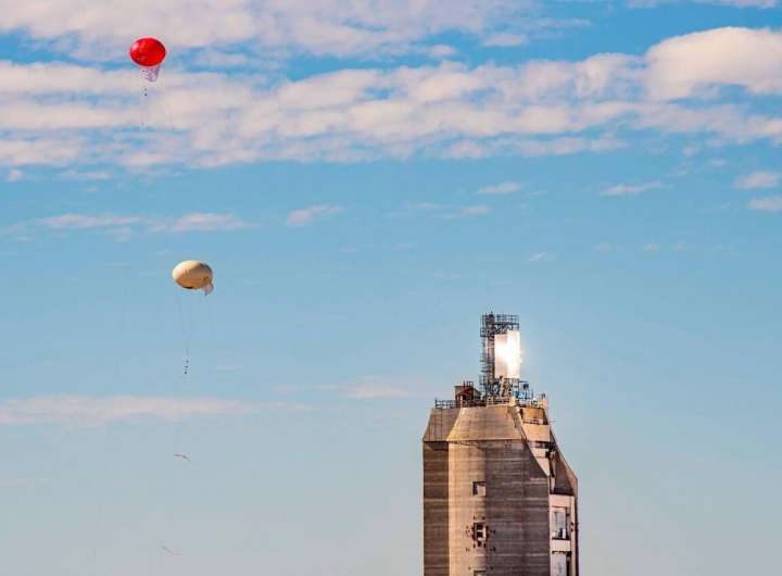 Here comes the sun: Tethered-balloon tests ensure safety of new solar-power technology