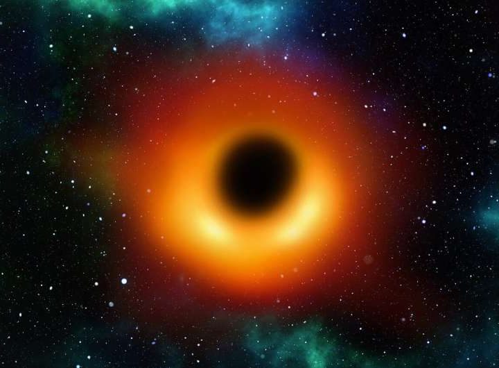 First detection of light from behind a black hole