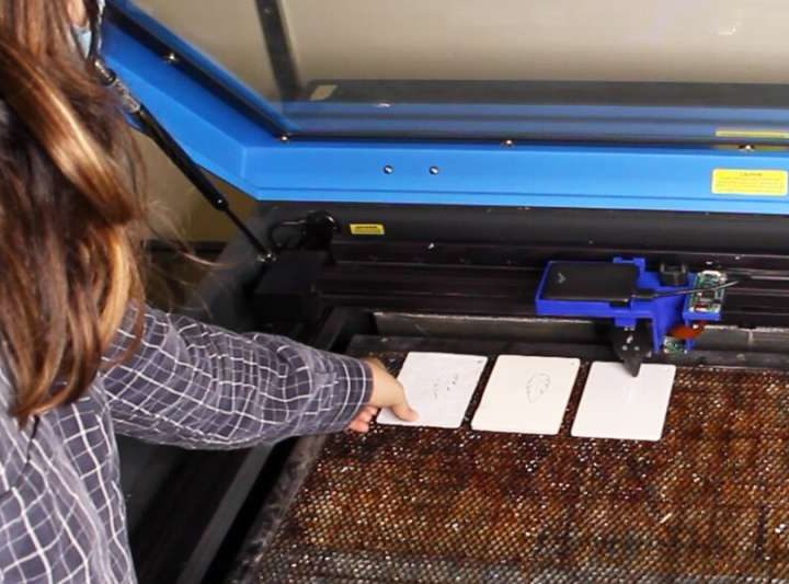 Smart material-sensing platform for laser cutters can differentiate between 30 different materials