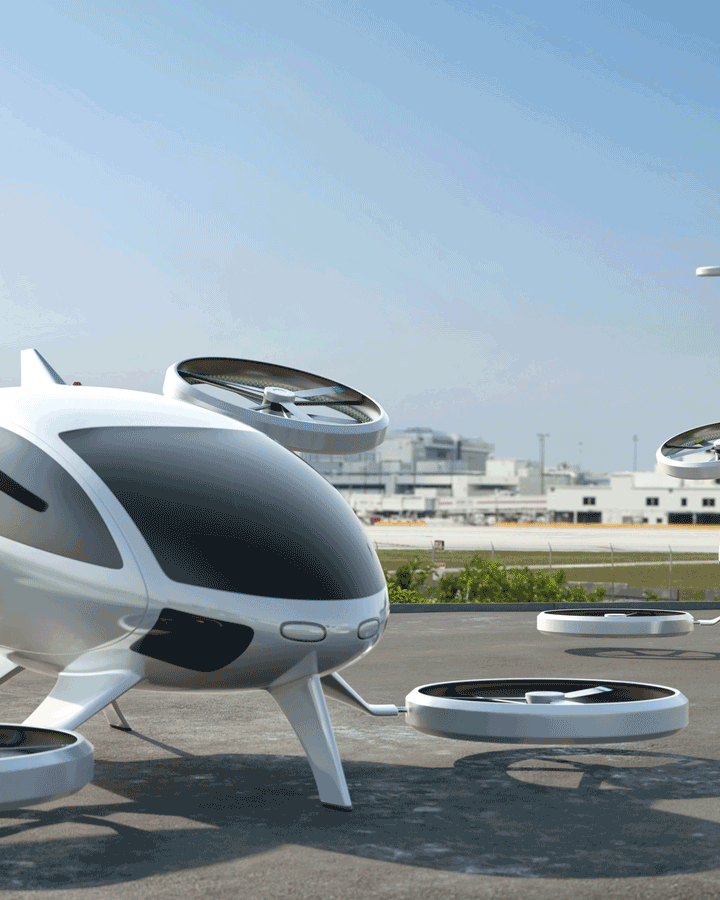 Flying taxi test flight in China cuts journey time by nearly 90%