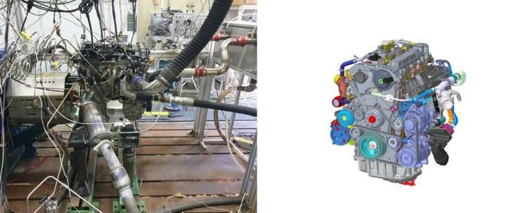 New 2-liter ammonia-fueled engine developed, showing improved thermal efficiency and power output