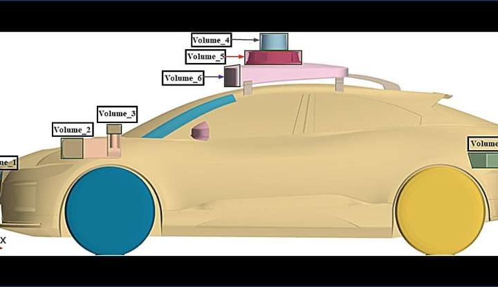 Optimized sensor design reduces drag in self-driving vehicles
