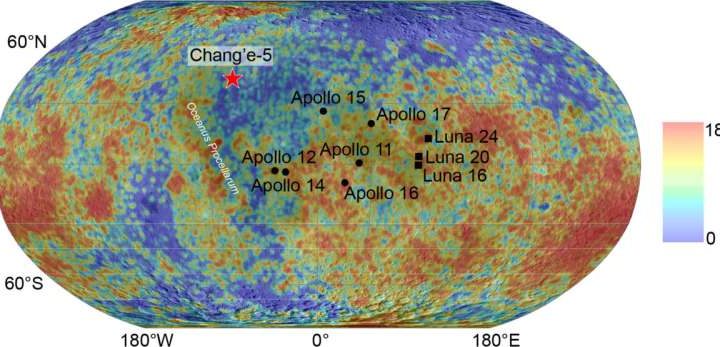 Chang’e-5 samples provide evidence that moon had magnetic field 2 billion years ago