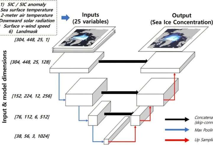 AI model predicts Arctic sea ice concentration up to a year in advance