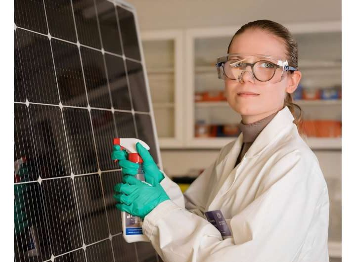 Solar panels should not be cleaned with dishwashing detergent, study shows