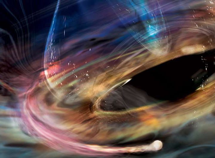 Astronomers observe X-ray flashes from a nearby supermassive black hole that accelerate mysteriously