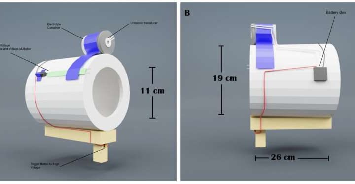 New device uses electrically assisted wind to fight fires