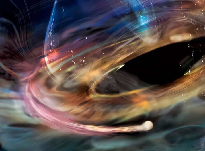 Rapidly accelerating X-ray flashes from a black hole 270 million light-years away