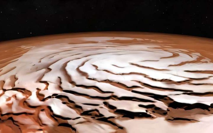 Mars’s northern ice cap is surprisingly young, planetary scientists find