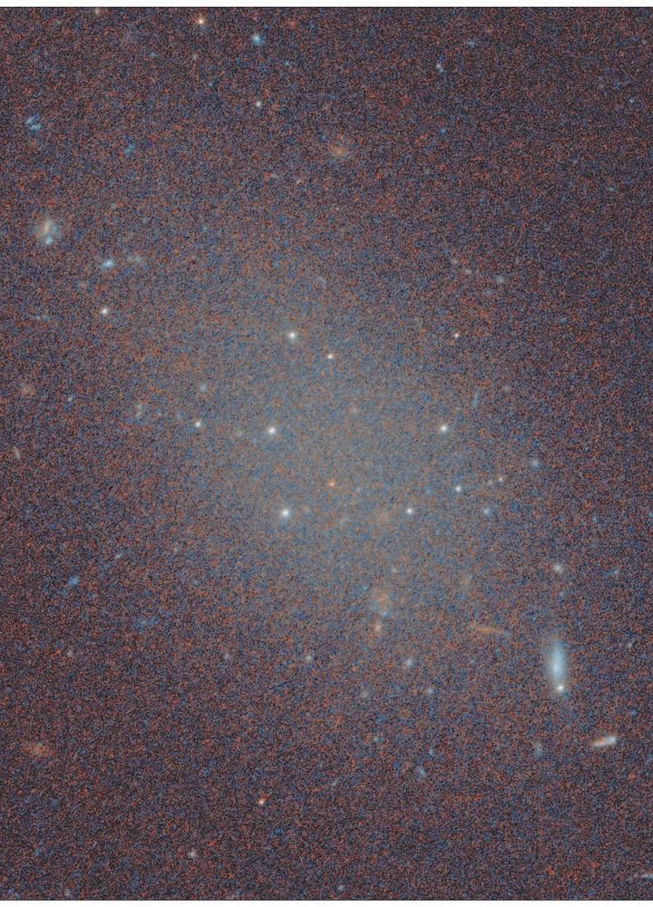 An Ultra-Diffuse Galaxy Found With Almost No Dark Matter