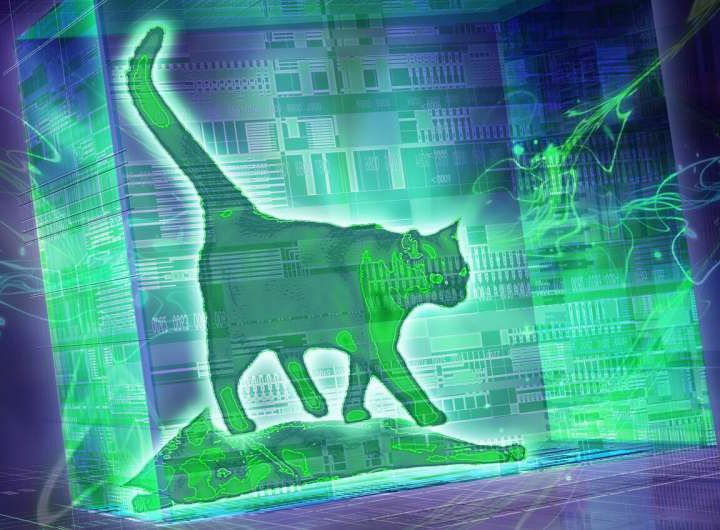 Hot Schrödinger cat states created