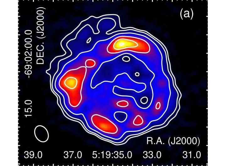 Properties of supernova remnant in nearby galaxy explored in radio continuum study