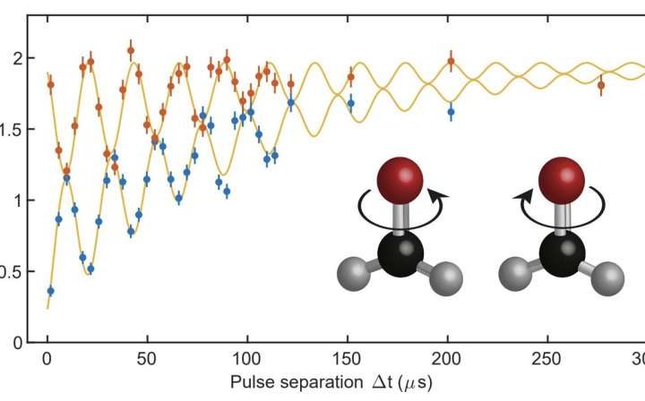 Study realizes symmetry-protected molecular qubits based on cold polyatomic molecules