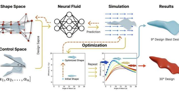AI designs new underwater gliders with shapes inspired by marine animals