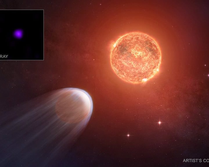 A Star is Dissolving its Baby Planet