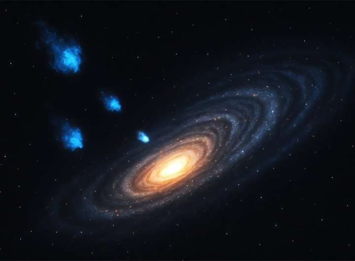 High-velocity molecular clouds in M83 provide new insight into how galaxies evolve