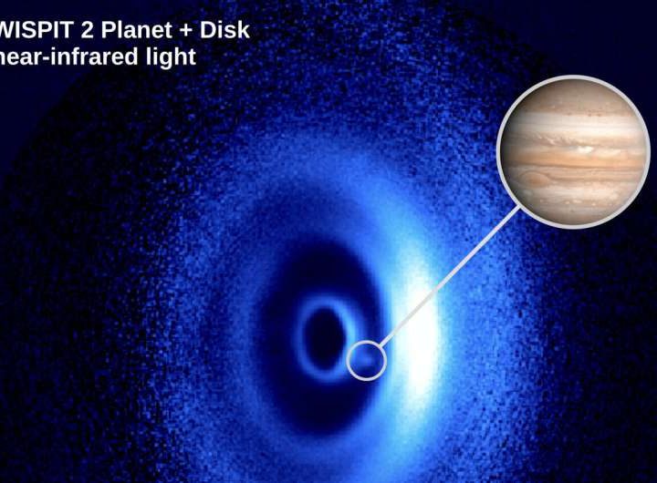 Astronomers make unexpected discovery of planet in formation around a young star