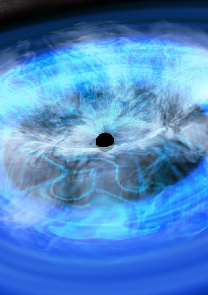 Astronomers Use a Double-Lensing Technique to Study a Supermassive Black Hole