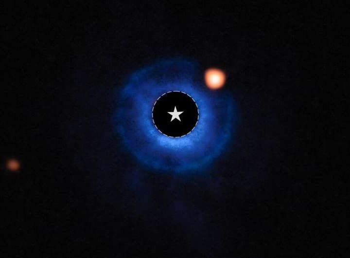 Clues in a dusty disk point the way to a potential exoplanet