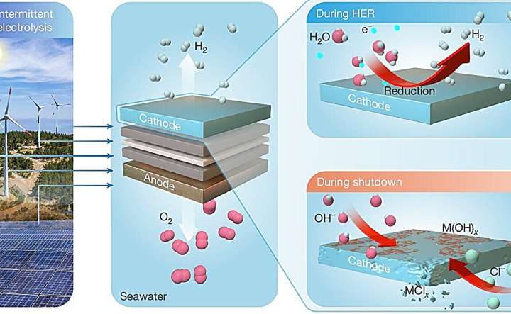 Cathode overcomes key challenges in water electrolysis for clean energy