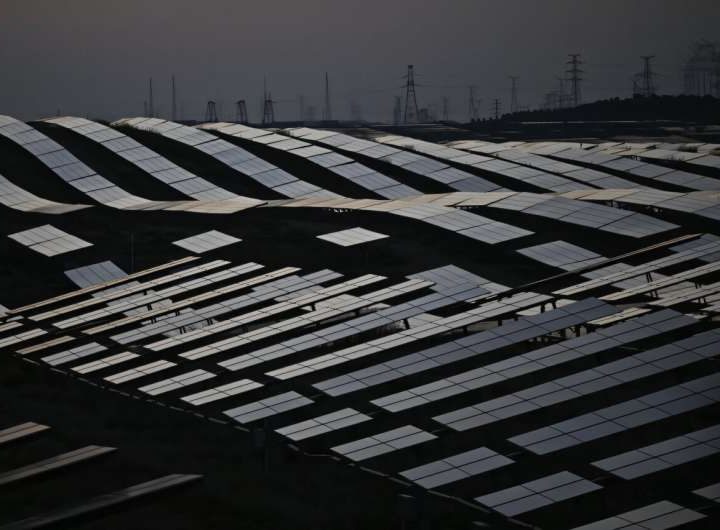 Glimmering sea of solar as China expands desert installation