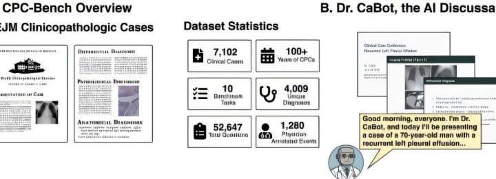 An AI system goes head-to-head with a human expert to work through a challenging medical case