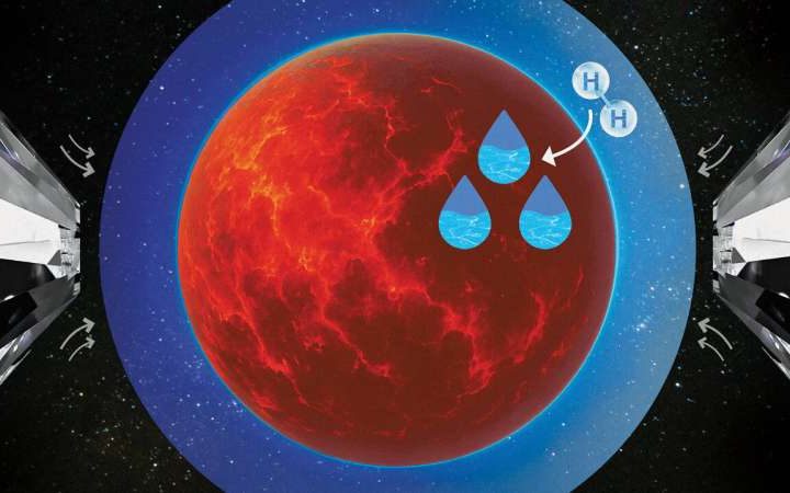 Large quantities of water are created as a natural consequence of planet formation, experimental work demonstrates