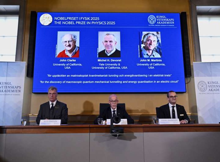 Nobel Prize in physics goes to 3 scientists whose work advanced quantum technology