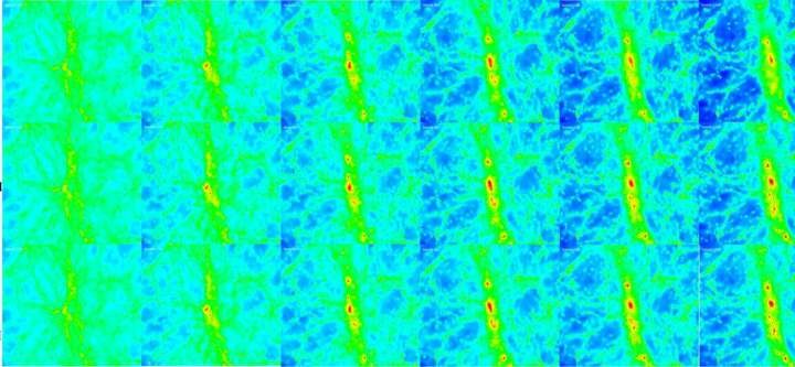 Dark matter-dark energy interaction shapes cosmic halo spin and alignment, simulations show