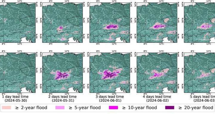 RiverMamba: New AI architecture improves flood forecasting