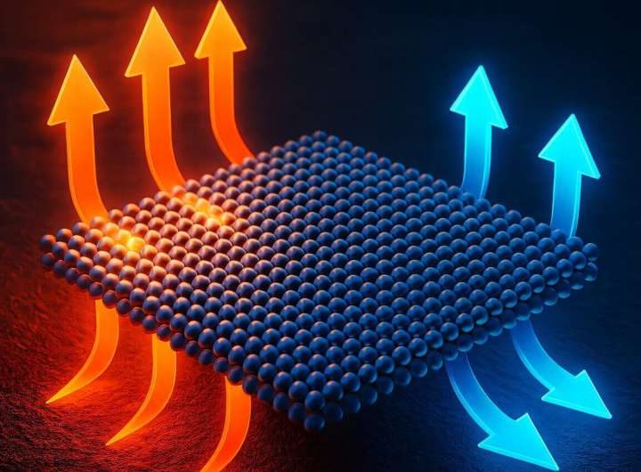 Cracking the mystery of heat flow in few-atoms thin materials