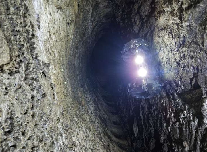 An ‘origami’ airless wheel to explore lunar caves