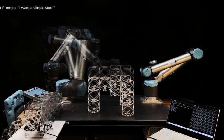 Speech-to-reality system creates objects on demand using AI and robotics