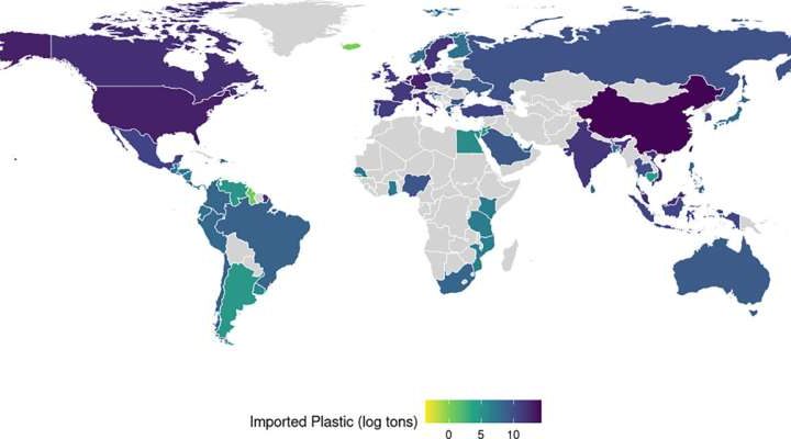 The global plastic waste trade contributes to coastal litter in importing countries, study shows