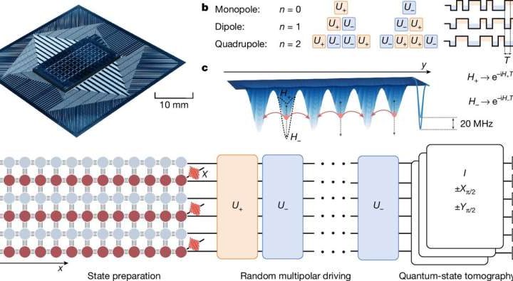 Random driving on a 78-qubit processor reveals controllable prethermal plateau