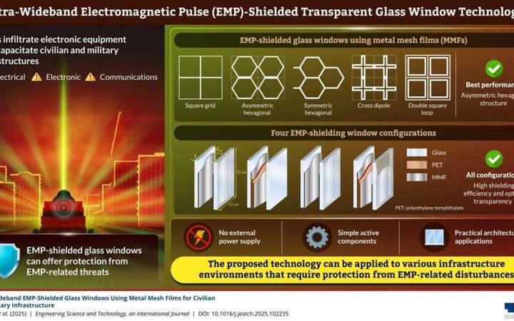 Transparent windows can shield buildings from powerful electromagnetic pulses