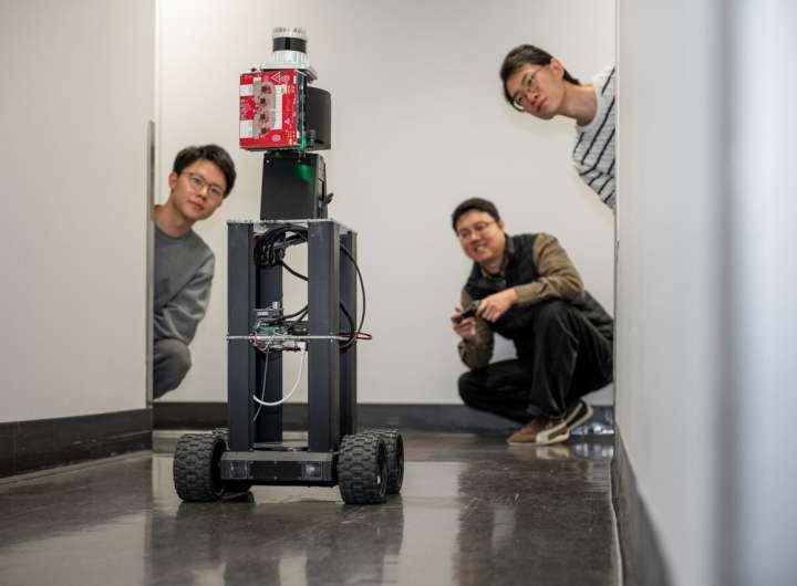 Robots use radio signals and AI to see around corners
