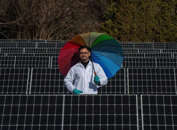 Molecular umbrella can protect solar cells by blocking ion migration