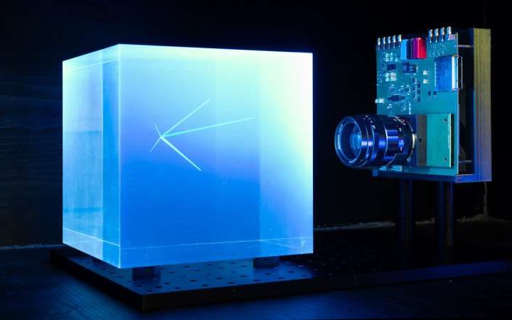 Neutrinos caught on camera: Testing the first prototype of a new elementary particle detector