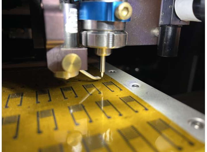 Printed neurons communicate with living brain cells
