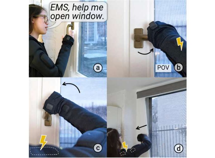 When AI meets muscle: Context-aware electrical stimulation guides humans through new movements